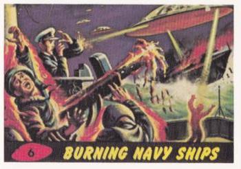 1984 Renata Galasso Mars Attacks Reprint #6 Burning Navy Ships Front