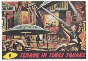1984 Renata Galasso Mars Attacks Reprint #8 Terror in Times Square Front