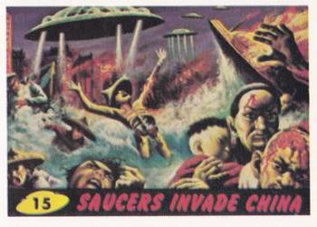 1984 Renata Galasso Mars Attacks Reprint #15 Saucers Invade China Front