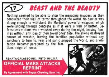 1984 Renata Galasso Mars Attacks Reprint #17 Beast and the Beauty Back