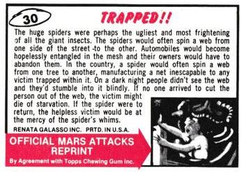 1984 Renata Galasso Mars Attacks Reprint #30 Trapped!! Back