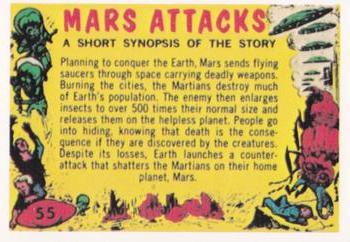 1984 Renata Galasso Mars Attacks Reprint #55 Mars Attacks! Checklist Front
