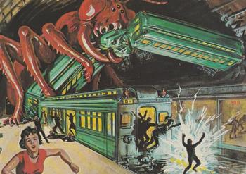 1984 Renata Galasso Mars Attacks Reprint - Oversized Premiums #4 Terror in the Railroad Front