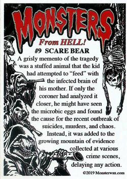 2019 Monsterwax Monsters From Hell #9 Scare Bear Back