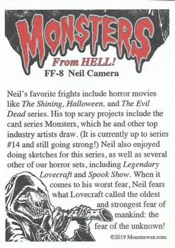 2019 Monsterwax Monsters From Hell - Favorite Fears #FF8 Neil Camera Back