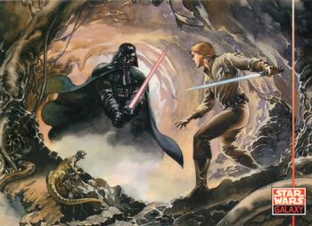 1994 Topps Star Wars Galaxy Series 2 - Just Toys Bend 'Em #X Luke Skywalker / Darth Vader Front