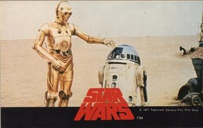 1977 Star Wars Tokyo Queen #NNO DROIDS ON TATOOINE BLACK Front