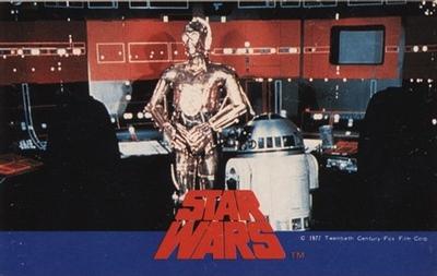 1977 Star Wars Tokyo Queen #NNO DROIDS IN THE CONTROL ROOM DARK BLUE Front