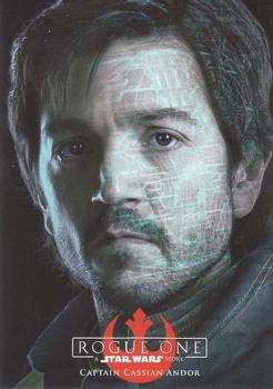2016 Topps Star Wars Rogue One Series 1 - Character Promo Dark #NNO Captain Cassian Andor Front