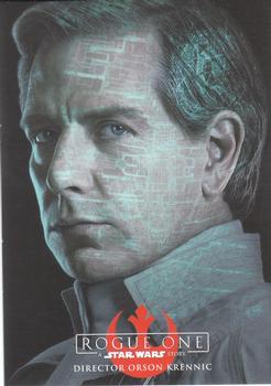 2016 Topps Star Wars Rogue One Series 1 - Character Promo Dark #NNO Director Orson Krennic Front