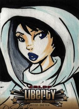 2011 Cryptozoic CBLDF Liberty - Artist Sketch Cards #NNO Danielle Soloud Front