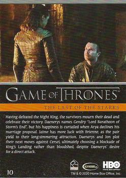 2020 Rittenhouse Game of Thrones Season 8 #10 The Last of the Starks Back