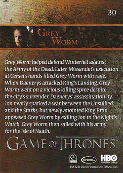2020 Rittenhouse Game of Thrones Season 8 #30 Grey Worm Back