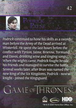 2020 Rittenhouse Game of Thrones Season 8 #42 Podrick Payne Back