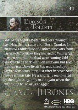 2020 Rittenhouse Game of Thrones Season 8 #44 Eddison Tollett Back
