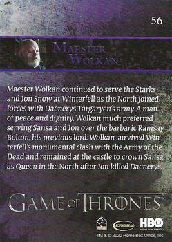 2020 Rittenhouse Game of Thrones Season 8 #56 Maester Wolkan Back