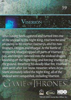 2020 Rittenhouse Game of Thrones Season 8 #59 Viserion Back
