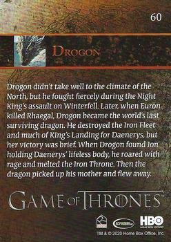 2020 Rittenhouse Game of Thrones Season 8 #60 Drogon Back
