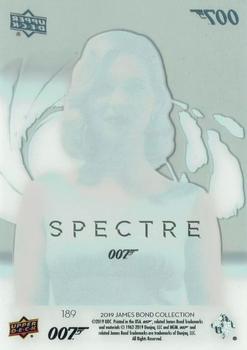 2019 Upper Deck James Bond Collection - Silver Acetate #189 Dr. Madeleine Swann Back