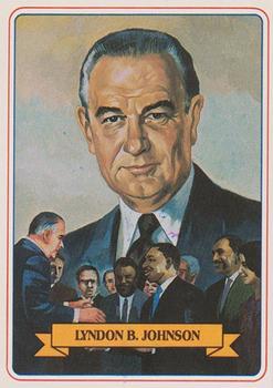 1984 Campbell Taggart Know the Presidents #35 Lyndon B. Johnson Front