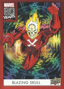 2019 Upper Deck Marvel 80th Anniversary - Color Spike #5 Blazing Skull Front
