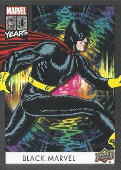 2019 Upper Deck Marvel 80th Anniversary - Color Spike #6 Black Marvel Front
