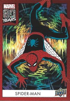 2019 Upper Deck Marvel 80th Anniversary - Color Spike #16 Spider-Man Front