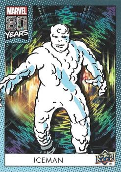 2019 Upper Deck Marvel 80th Anniversary - Color Spike #27 Iceman Front
