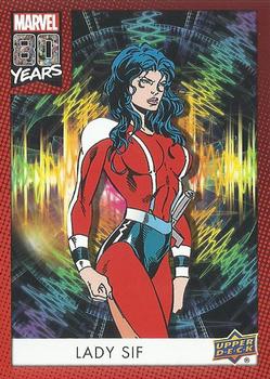 2019 Upper Deck Marvel 80th Anniversary - Color Spike #33 Lady Sif Front