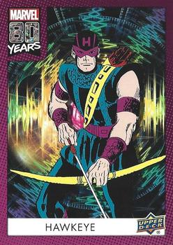 2019 Upper Deck Marvel 80th Anniversary - Color Spike #36 Hawkeye Front