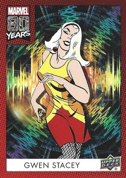 2019 Upper Deck Marvel 80th Anniversary - Color Spike #40 Gwen Stacy Front