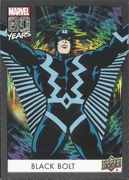 2019 Upper Deck Marvel 80th Anniversary - Color Spike #44 Black Bolt Front