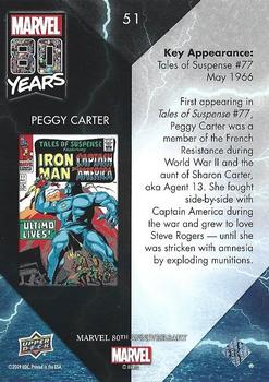 2019 Upper Deck Marvel 80th Anniversary - Color Spike #51 Peggy Carter Back