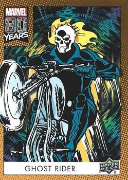 2019 Upper Deck Marvel 80th Anniversary - Color Spike #76 Ghost Rider Front