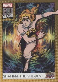 2019 Upper Deck Marvel 80th Anniversary - Color Spike #78 Shanna The She-Devil Front
