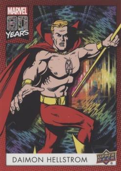 2019 Upper Deck Marvel 80th Anniversary - Color Spike #84 Daimon Hellstrom Front