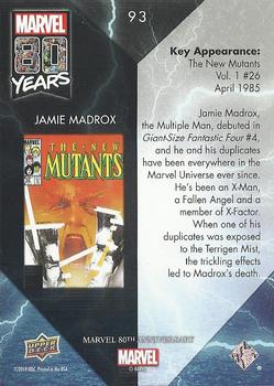 2019 Upper Deck Marvel 80th Anniversary - Color Spike #93 Jamie Madrox Back