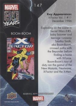 2019 Upper Deck Marvel 80th Anniversary - Color Spike #147 Boom-Boom Back