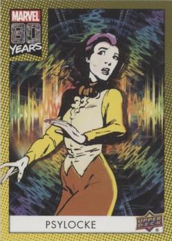 2019 Upper Deck Marvel 80th Anniversary - Color Spike #148 Psylocke Front