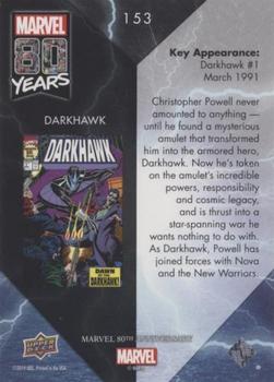 2019 Upper Deck Marvel 80th Anniversary - Color Spike #153 Darkhawk Back