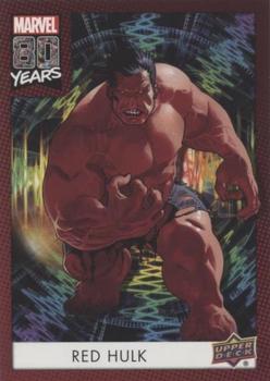 2019 Upper Deck Marvel 80th Anniversary - Color Spike #185 Red Hulk Front