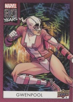 2019 Upper Deck Marvel 80th Anniversary - Color Spike #197 Gwenpool Front