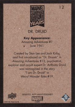 2019 Upper Deck Marvel 80th Anniversary - Retro #12 Dr. Druid Back