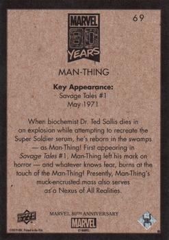 2019 Upper Deck Marvel 80th Anniversary - Retro #69 Man-Thing Back