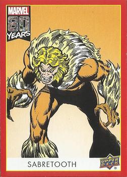 2019 Upper Deck Marvel 80th Anniversary - Retro #109 Sabretooth Front