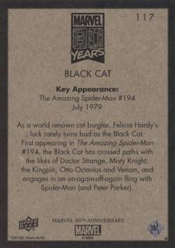 2019 Upper Deck Marvel 80th Anniversary - Retro #117 Black Cat Back