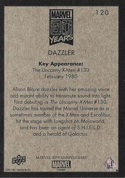 2019 Upper Deck Marvel 80th Anniversary - Retro #120 Dazzler Back