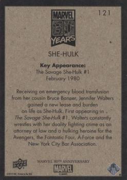 2019 Upper Deck Marvel 80th Anniversary - Retro #121 She-Hulk Back
