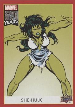 2019 Upper Deck Marvel 80th Anniversary - Retro #121 She-Hulk Front