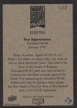 2019 Upper Deck Marvel 80th Anniversary - Retro #123 Elektra Back